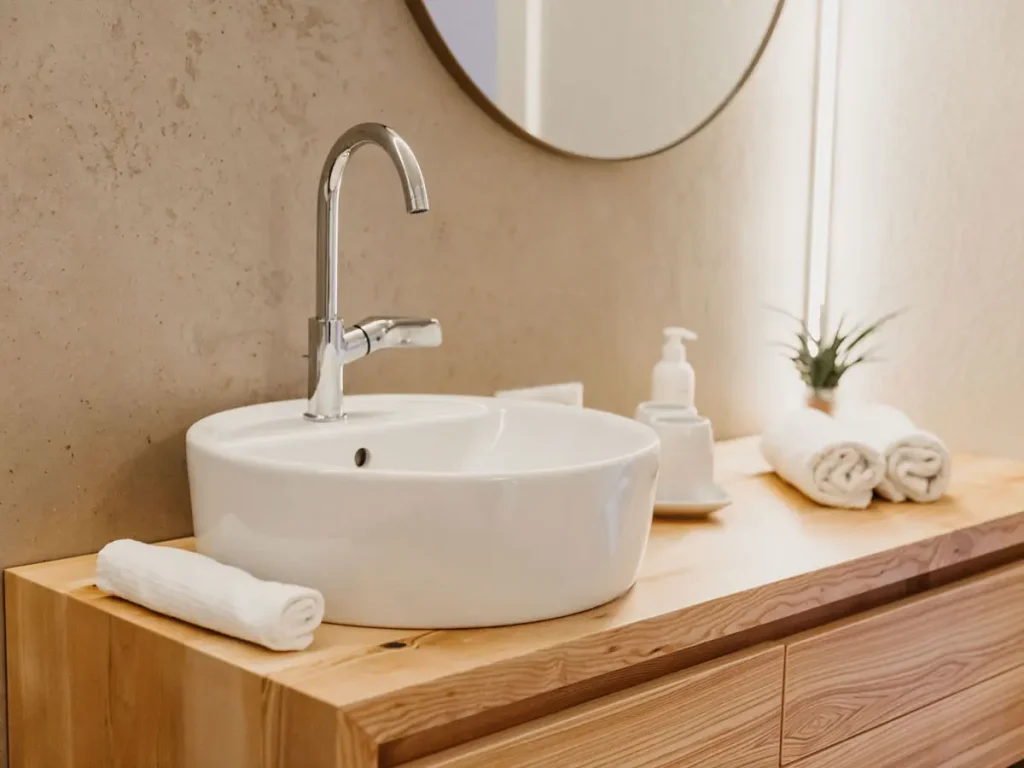 Rosen-Suite Waschbecken im Badezimmer