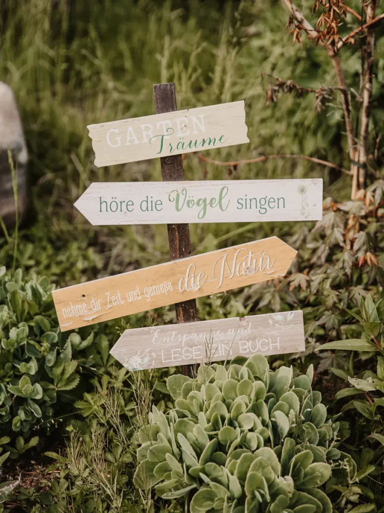Gartenschilder